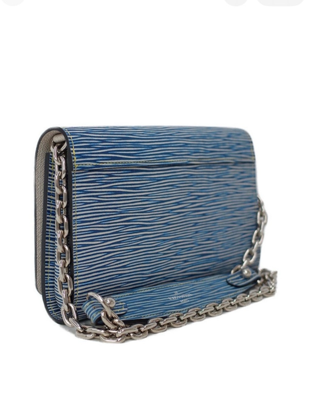 Louis Vuitton Blue Epi Twist Chain Shoulder Bag with Two-Tone LV - Picture 5 of 5